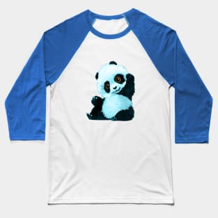 Baby Blue Panda Baseball T-Shirt